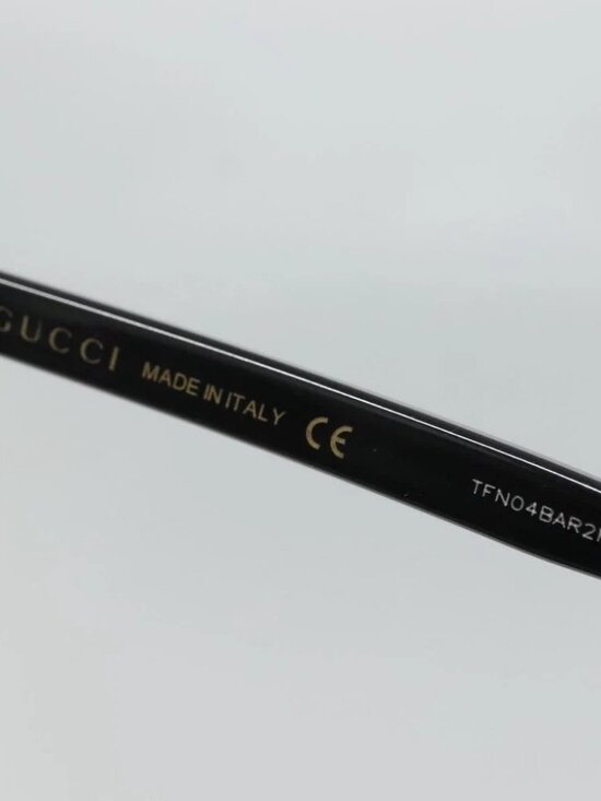 GUCCI Sunglasses plastic Black Auth am8482